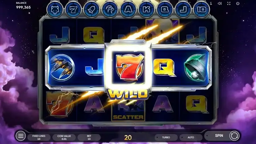 Cyber Wolf slot screenshot 6