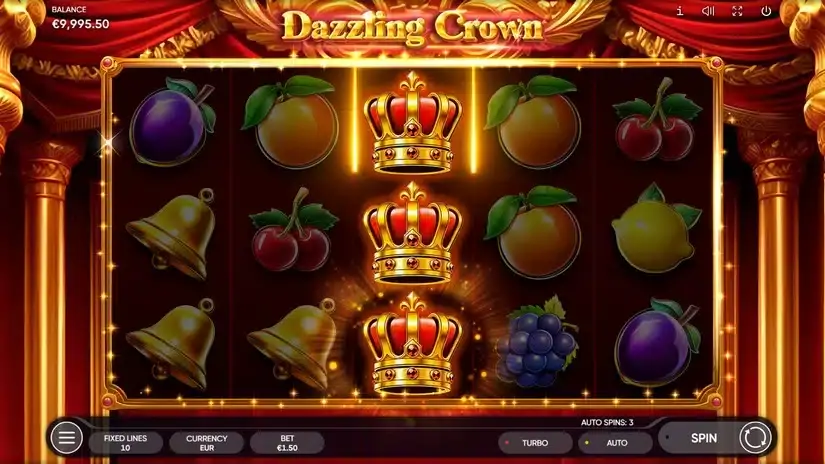 Dazzling Crown slot screenshot 2