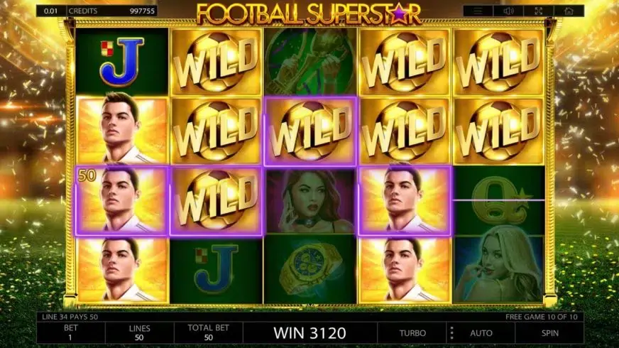 Football Superstar slot screenshot 1