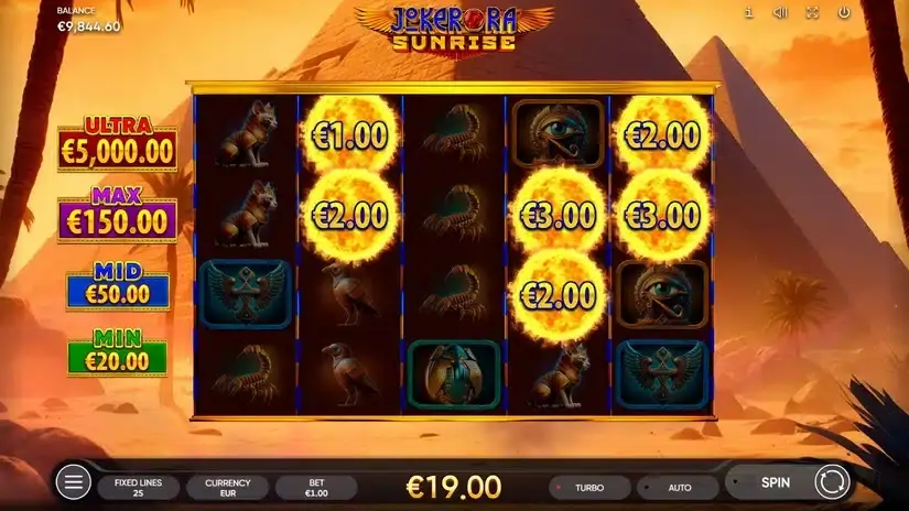 Joker Ra: Sunrise slot screenshot 5