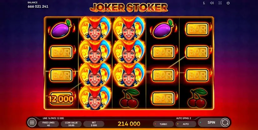 Joker Stoker slot screenshot 2