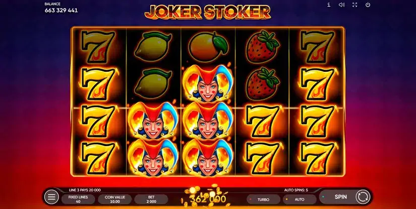 Joker Stoker slot screenshot 4