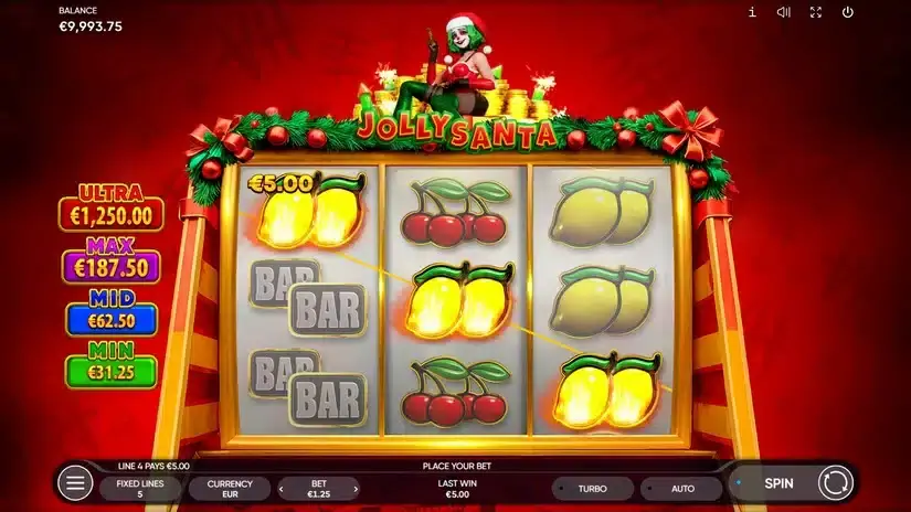 Jolly Santa slot screenshot 3