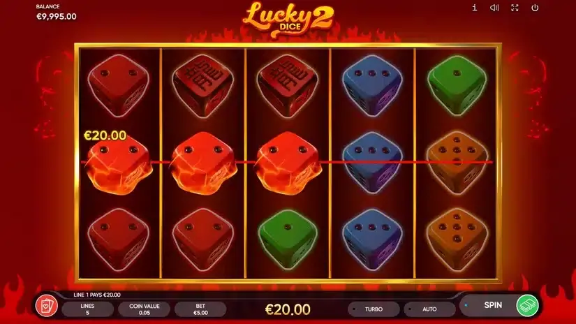 Lucky Dice 2 slot screenshot 2
