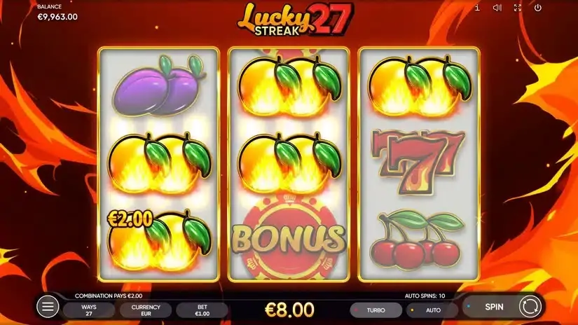 Lucky Streak 27 slot screenshot 3