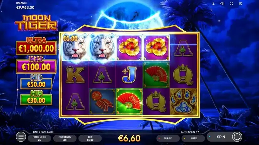 Moon Tiger slot screenshot 3