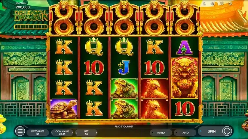 Oriental Dragon slot screenshot 