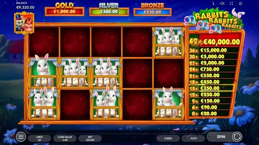 Rabbits, Rabbits, Rabbits! slot screenshot 4