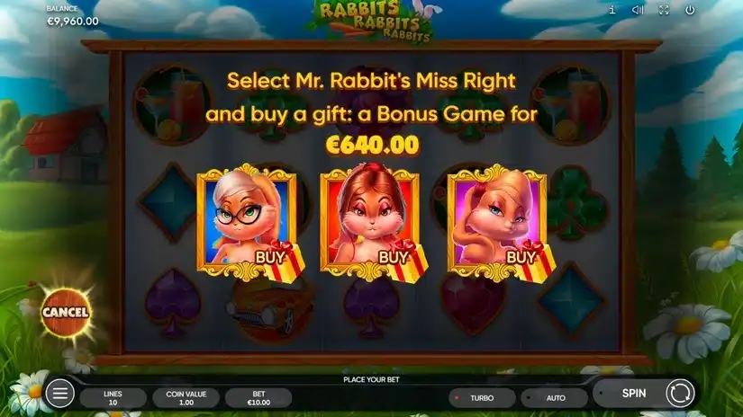 Rabbits, Rabbits, Rabbits! slot screenshot 2