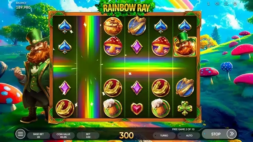 Rainbow Ray slot screenshot 4