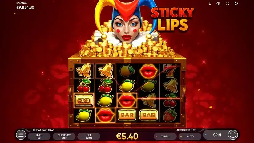 Sticky Lips slot screenshot 3