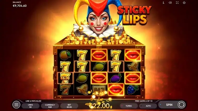 Sticky Lips slot screenshot 6