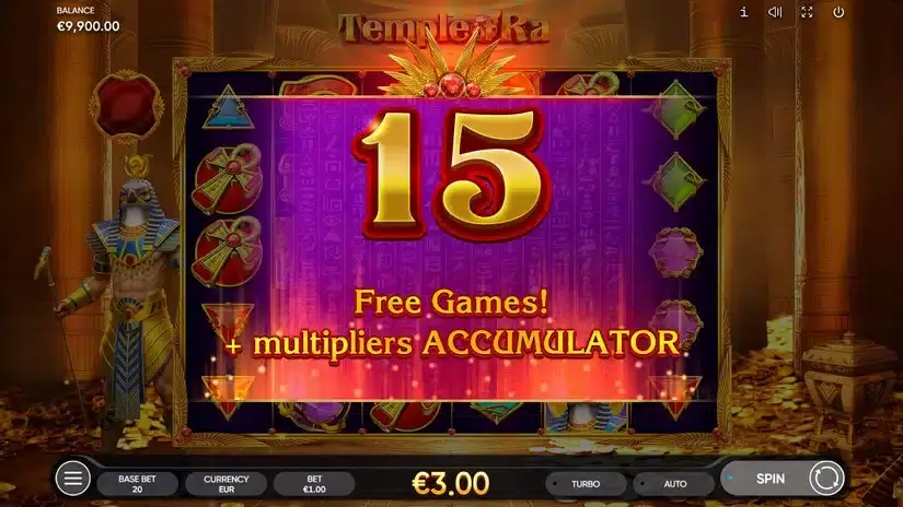 Temple of Ra slot screenshot 3