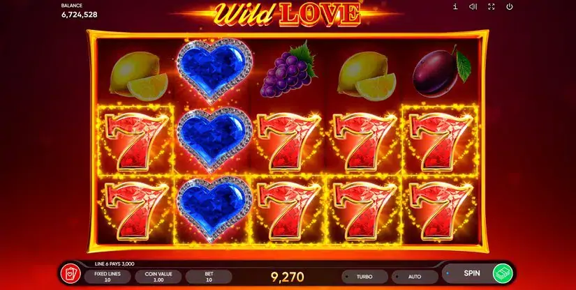 Wild Love slot screenshot 2