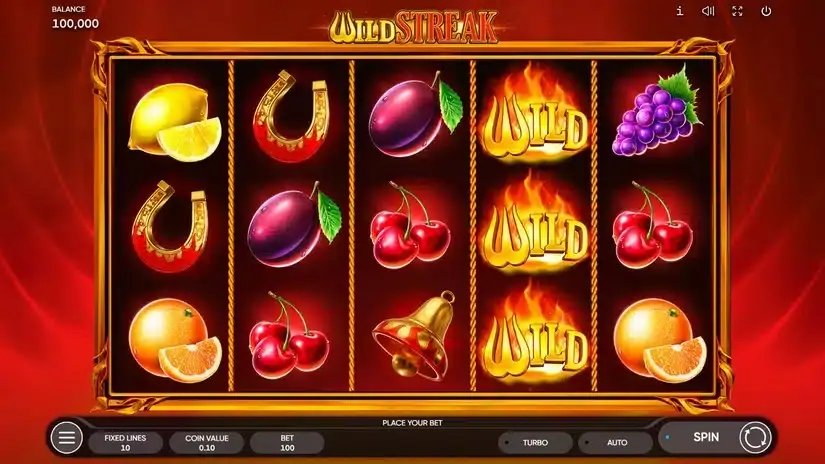 Wild Streak slot screenshot 1