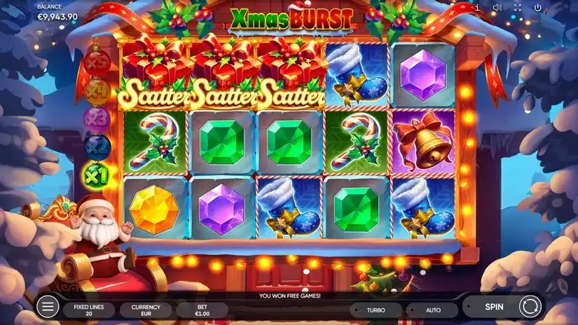 Xmas Burst slot screenshot 4