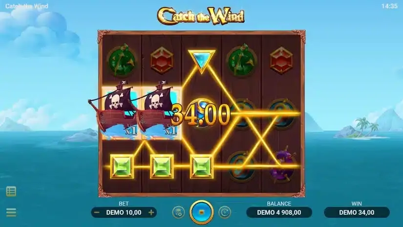 Catch the Wind slot screenshot 2