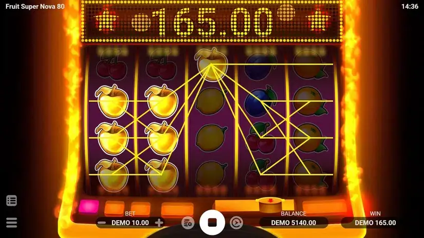 Fruit Super Nova 80 slot screenshot 3