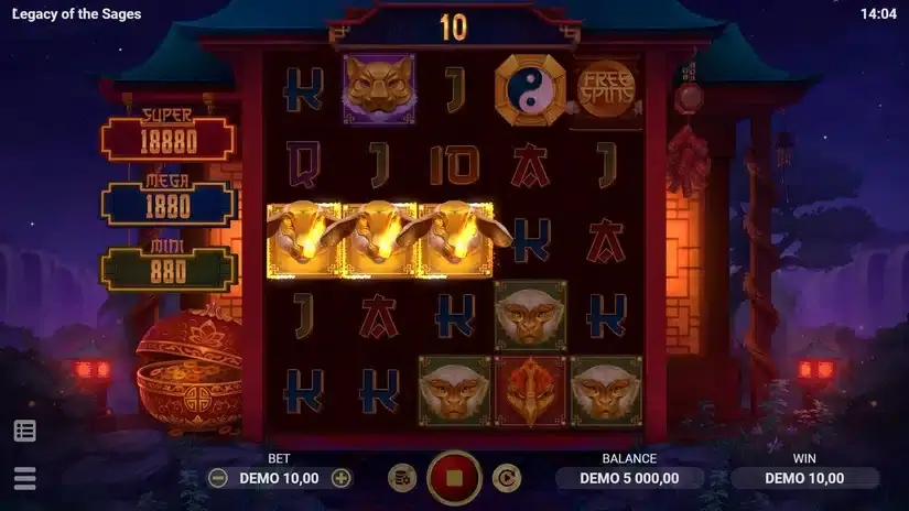 Legacy of the Sages slot screenshot 2
