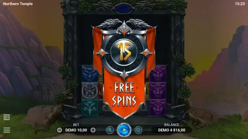 Northern Temple slot screenshot 3