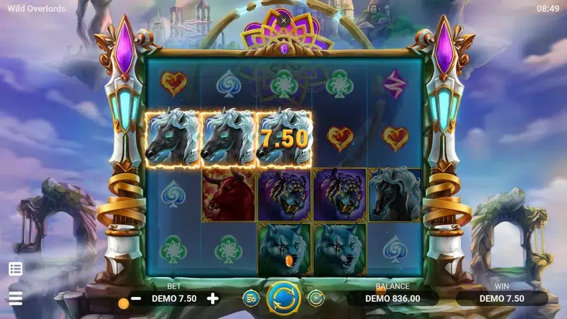 Wild Overlords slot screenshot 3