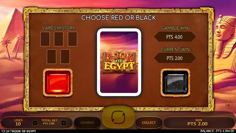 Book of Egypt slot screenshot 3