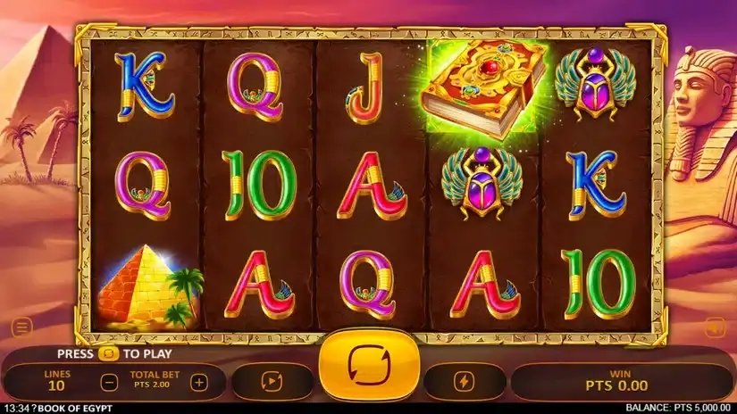 Book of Egypt slot screenshot 1