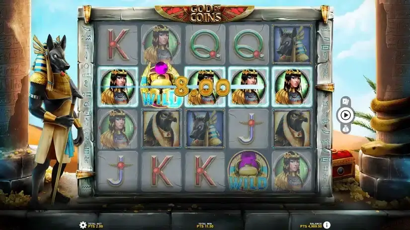 God Of Coins slot screenshot 