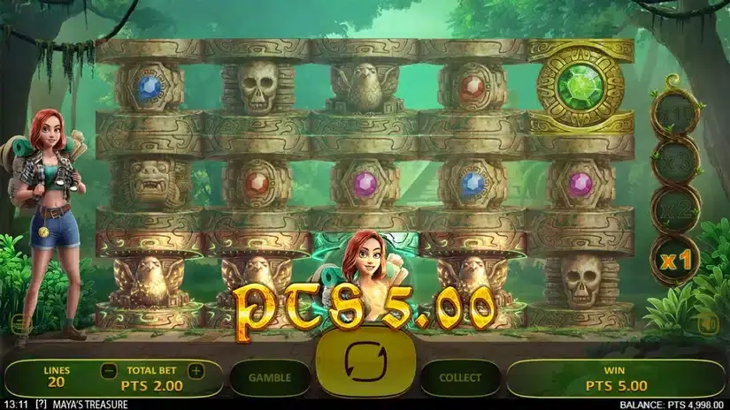 Maya’s Treasure slot screenshot 2