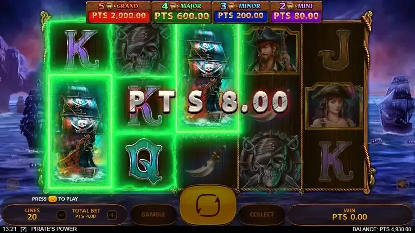 Pirates Power slot screenshot 3