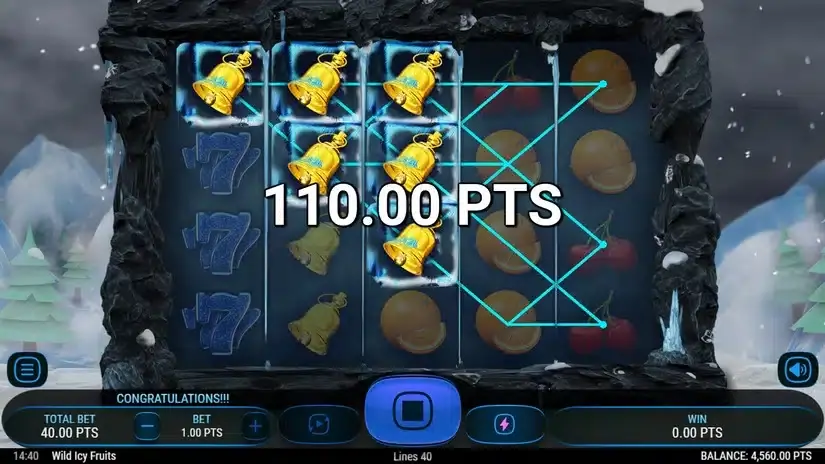Wild Icy Fruits slot screenshot 2