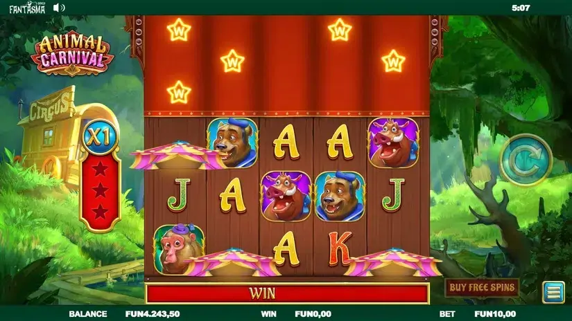 Animal Carnival slot screenshot 3