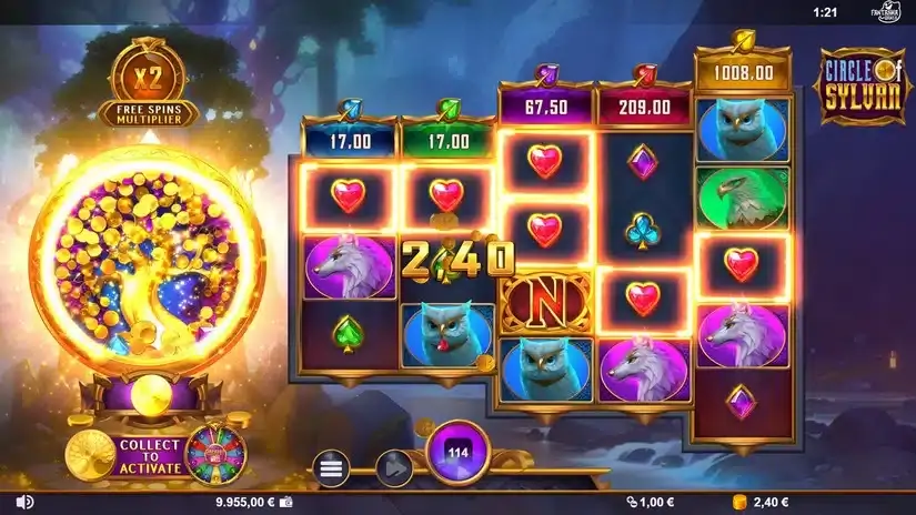 Circle of Sylvan slot screenshot 
