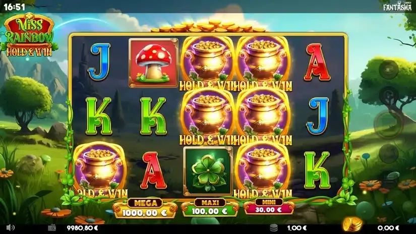 Miss Rainbow: Hold & Win slot screenshot 2
