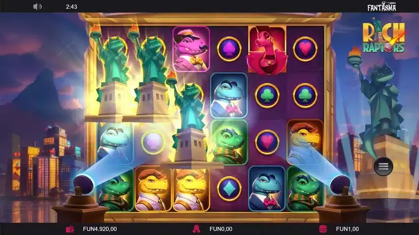 Rich Raptors slot screenshot 3