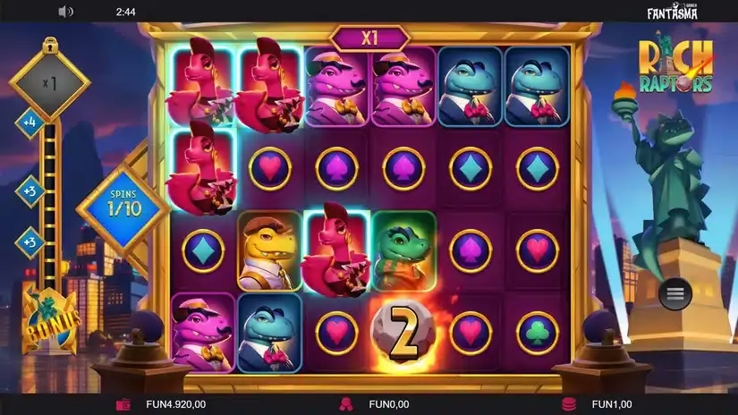Rich Raptors slot screenshot 4