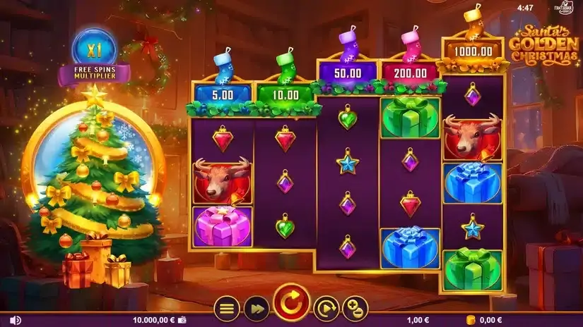 Santa’s Golden Christmas slot screenshot 1