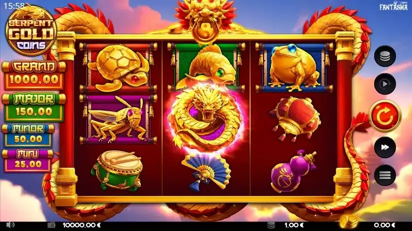 Serpent Gold Coins slot screenshot 1