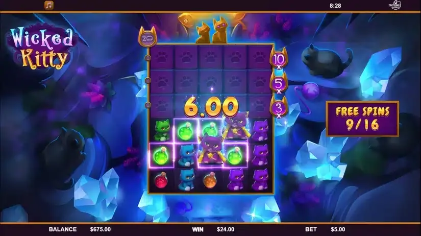 Wicked Kitty slot screenshot 5