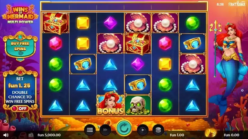 Wins of Mermaid Multipower slot screenshot 