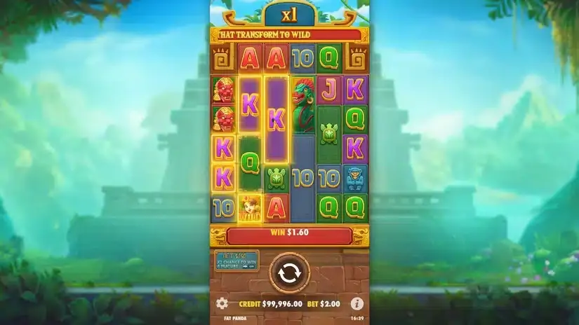 Fortune of Aztec slot screenshot 2