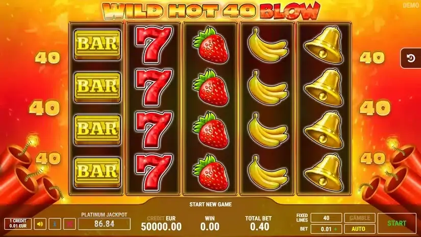 Wild Hot 40 Blow slot screenshot 