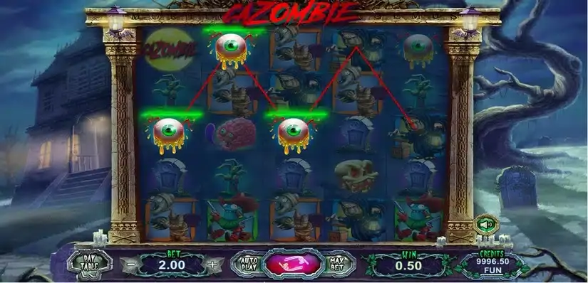 Cazombie slot screenshot 2