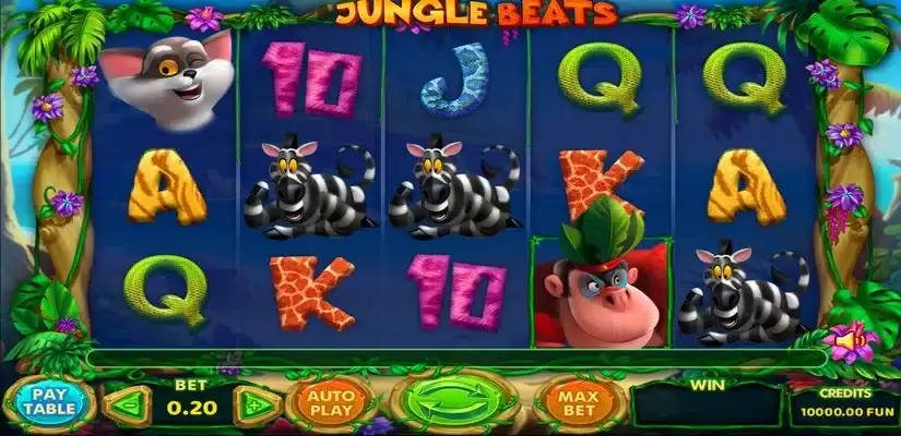 Jungle Beats slot screenshot 1