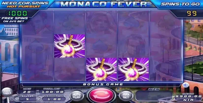 Monaco Fever slot screenshot 2