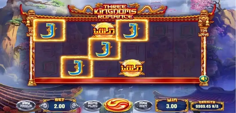 Three Kingdoms Romance slot screenshot 3
