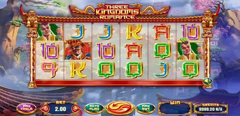 Three Kingdoms Romance slot screenshot 1