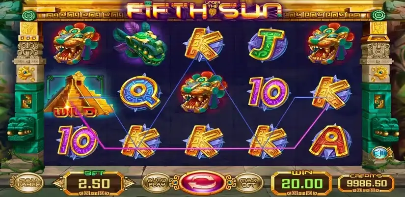 Under the Fifth Sun slot screenshot 3