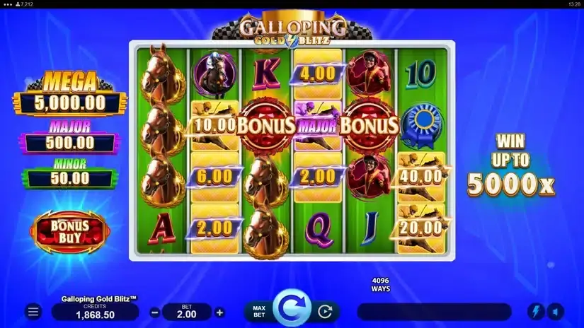 Galloping Gold Blitz slot screenshot 1