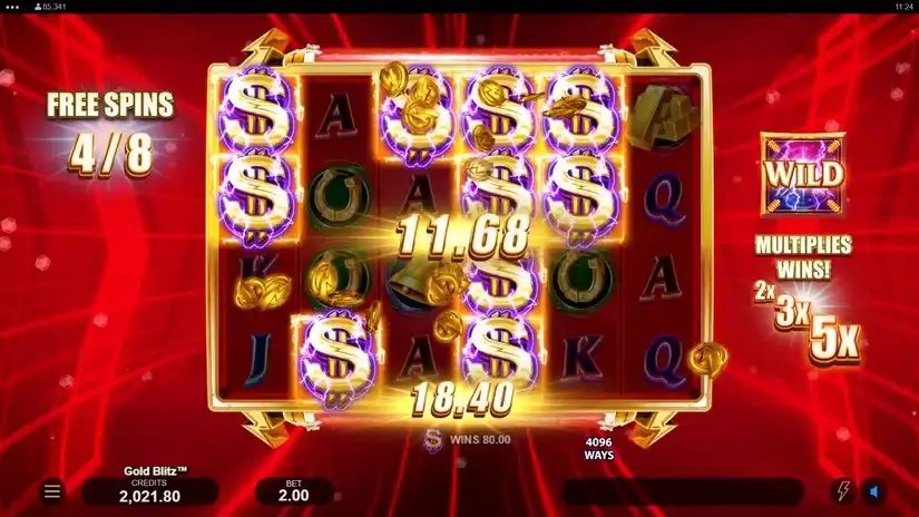 Gold Blitz slot screenshot 